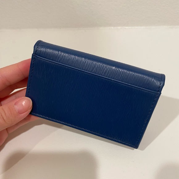Prada Portacarte Di Cred Wallet Card Holder Vitello Move 1MC122 in Bluette - Picture 5 of 5